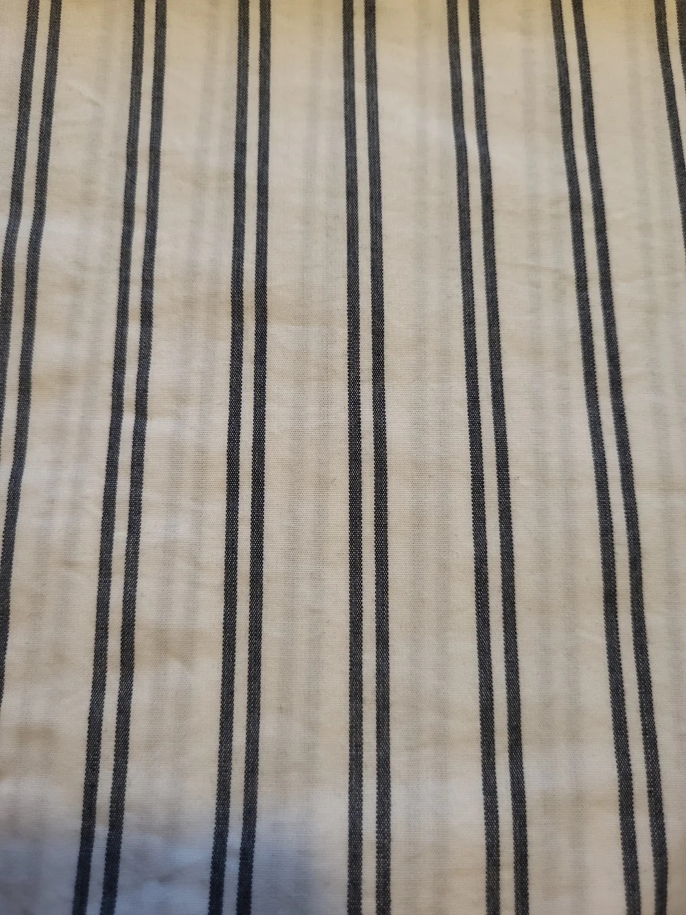 NIB Quince King Organic Crisp Percale Cotton Sheet 5pc Set,Mineral/white Stripes